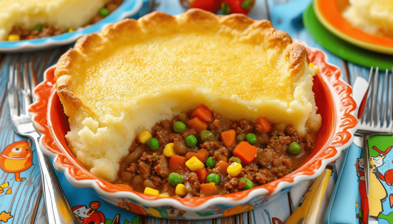 discover the perfect kid's special shepherd's pie recipe, featuring a delicious blend of savory meat, fresh vegetables, and creamy mashed potatoes. ideal for picky eaters, this easy-to-follow dish is packed with flavor and nutrition, making mealtime fun and satisfying for children of all ages.