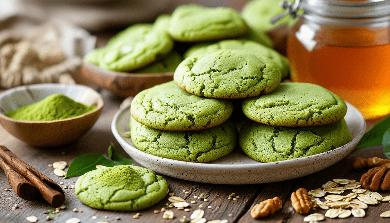 discover the perfect blend of taste and vitality with our matcha green tea energy cookies recipe. packed with antioxidant-rich matcha and wholesome ingredients, these delicious cookies provide a delightful boost of energy, ideal for any time of day. treat yourself to a healthier snack that satisfies your sweet tooth while enhancing your wellness!