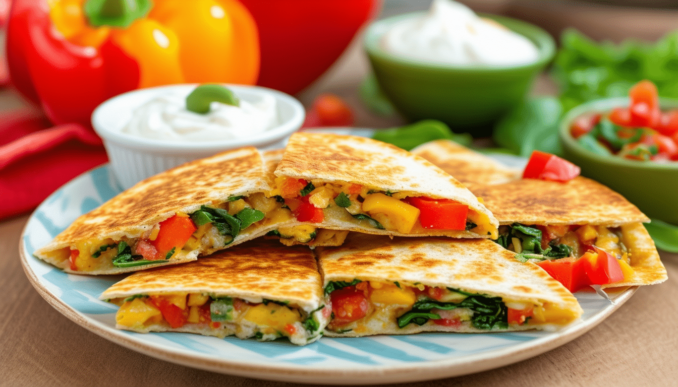 discover a quick and delicious mini veggie quesadillas recipe that's perfect for a snack or a light meal. packed with colorful vegetables and melted cheese, these bite-sized delights are easy to make and full of flavor. perfect for kids and adults alike!