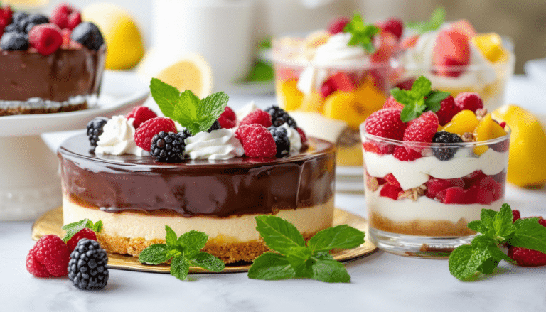 discover delicious no-bake dessert recipes that are quick and easy to prepare! satisfy your sweet tooth with delightful treats that require no oven. perfect for any occasion, these simple ideas will impress your friends and family.