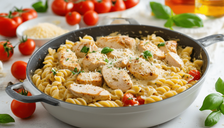 discover the ultimate comfort food with our one-pot chicken alfredo pasta recipe! this easy and creamy dish combines tender chicken and rich alfredo sauce with pasta, all cooked in a single pot for a hassle-free meal. perfect for busy weeknights or a cozy dinner, this recipe is sure to please the whole family!
