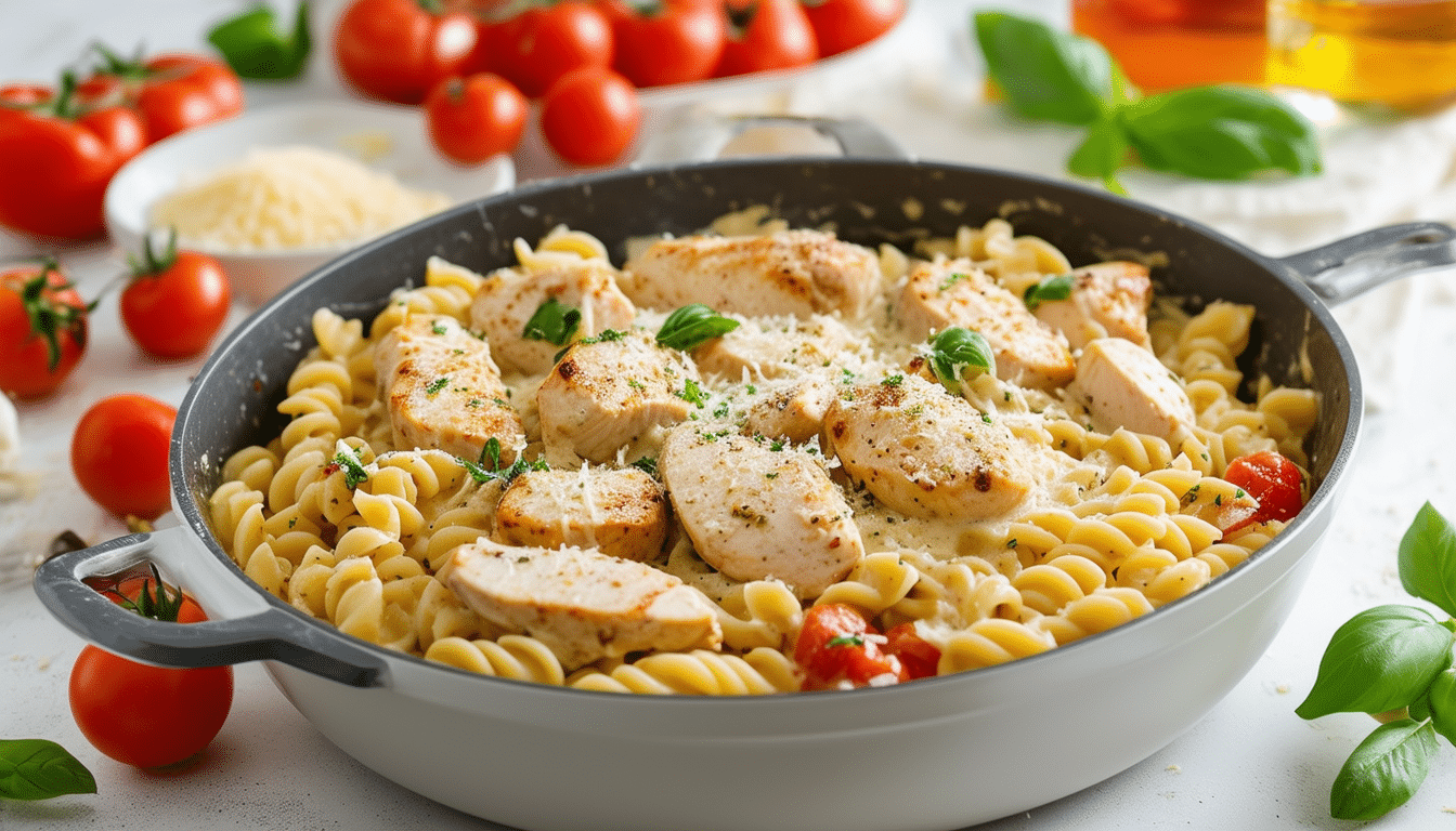discover the ultimate comfort food with our one-pot chicken alfredo pasta recipe! this easy and creamy dish combines tender chicken and rich alfredo sauce with pasta, all cooked in a single pot for a hassle-free meal. perfect for busy weeknights or a cozy dinner, this recipe is sure to please the whole family!