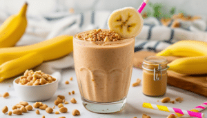 discover the delicious and nutritious peanut butter banana smoothie recipe! this easy-to-make smoothie is packed with protein, fiber, and creamy goodness, perfect for breakfast or a post-workout snack.