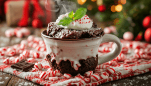 indulge in the delightful peppermint patty mug cake treat, a quick and easy dessert that combines rich chocolate flavors and refreshing peppermint. perfect for satisfying your sweet tooth in minutes!