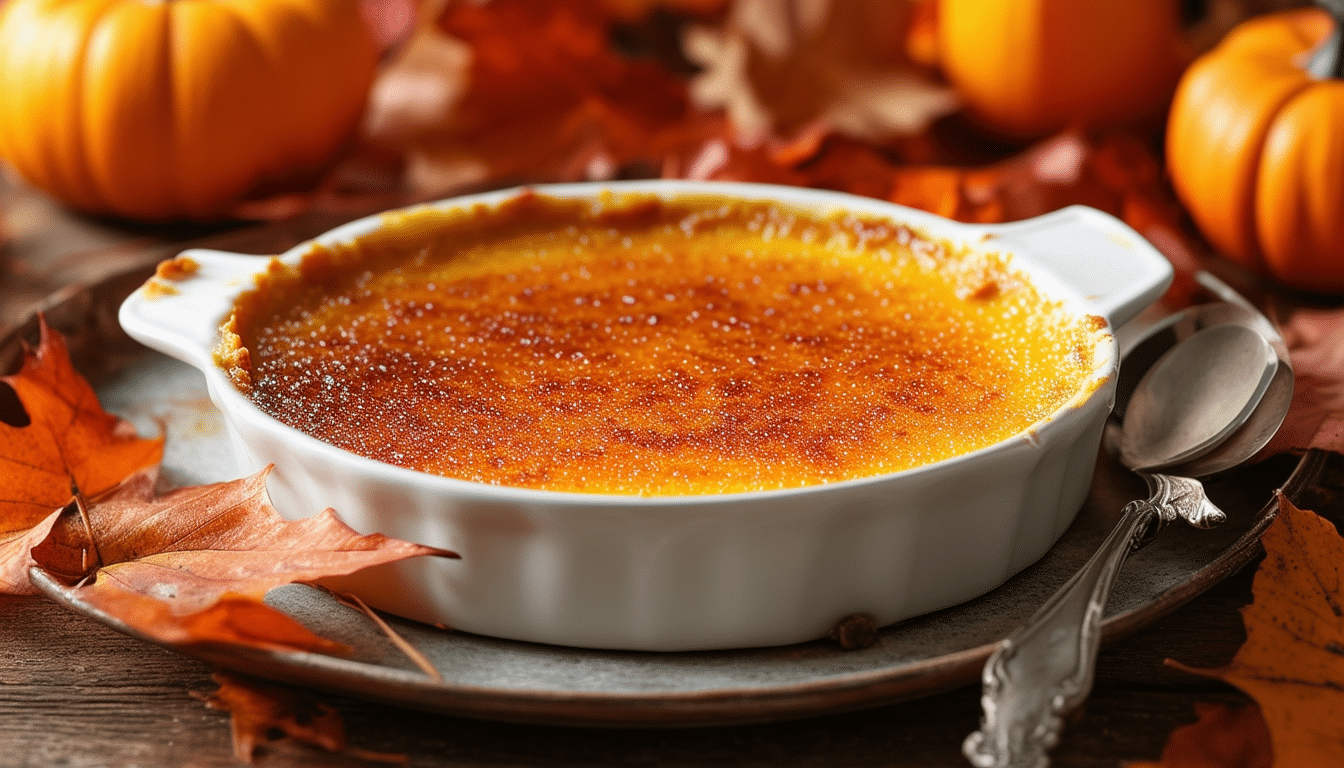 indulge in the rich flavors of our pumpkin crème brûlée, a delightful autumnal twist on the traditional french classic. perfectly spiced and perfectly creamy, this seasonal dessert is a treat for the senses!