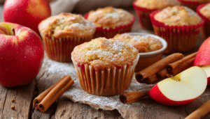 bake delicious and fluffy apple cinnamon muffins in no time with this quick and easy recipe. perfect for breakfast or a snack, these muffins are packed with fresh apples and warm cinnamon flavor, making them a delightful treat for any occasion.