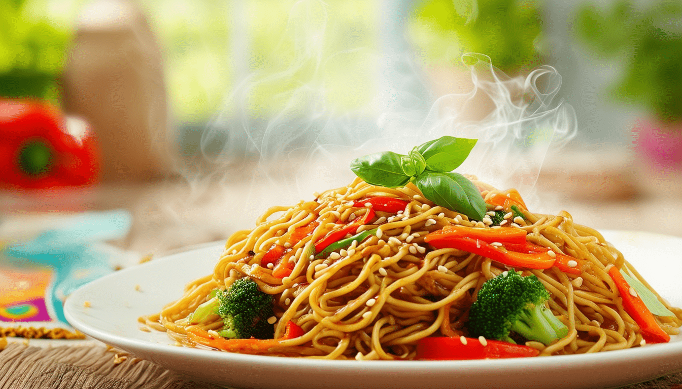 discover a deliciously easy recipe for quick veggie stir-fry noodles! packed with vibrant vegetables and tossed in a savory sauce, this meal is perfect for busy weeknights. ready in just 20 minutes, it's a healthy and flavorful choice that everyone will love.