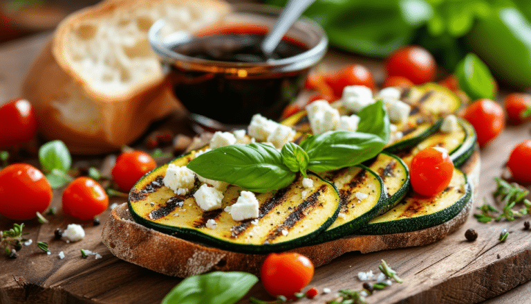 discover a quick and easy zucchini bruschetta recipe that's perfect for a healthy appetizer. fresh zucchini is combined with tomatoes, garlic, and basil for a delicious bite-sized treat. ideal for gatherings or a light snack!
