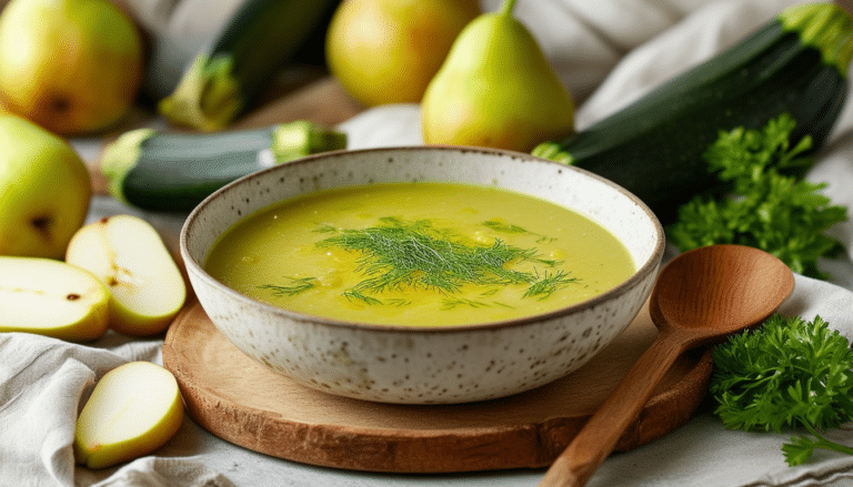 discover a quick and delicious zucchini pear soup recipe that's perfect for any time of the year. easy to prepare and packed with flavor, this soup combines the freshness of zucchini with the sweetness of pears for a delightful meal. try it today!
