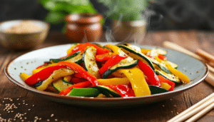 discover a quick and delicious zucchini pepper stir fry recipe that’s perfect for busy weeknights. this vibrant dish is loaded with fresh vegetables, easy to prepare, and packed with flavor. ideal for a healthy meal in under 30 minutes!