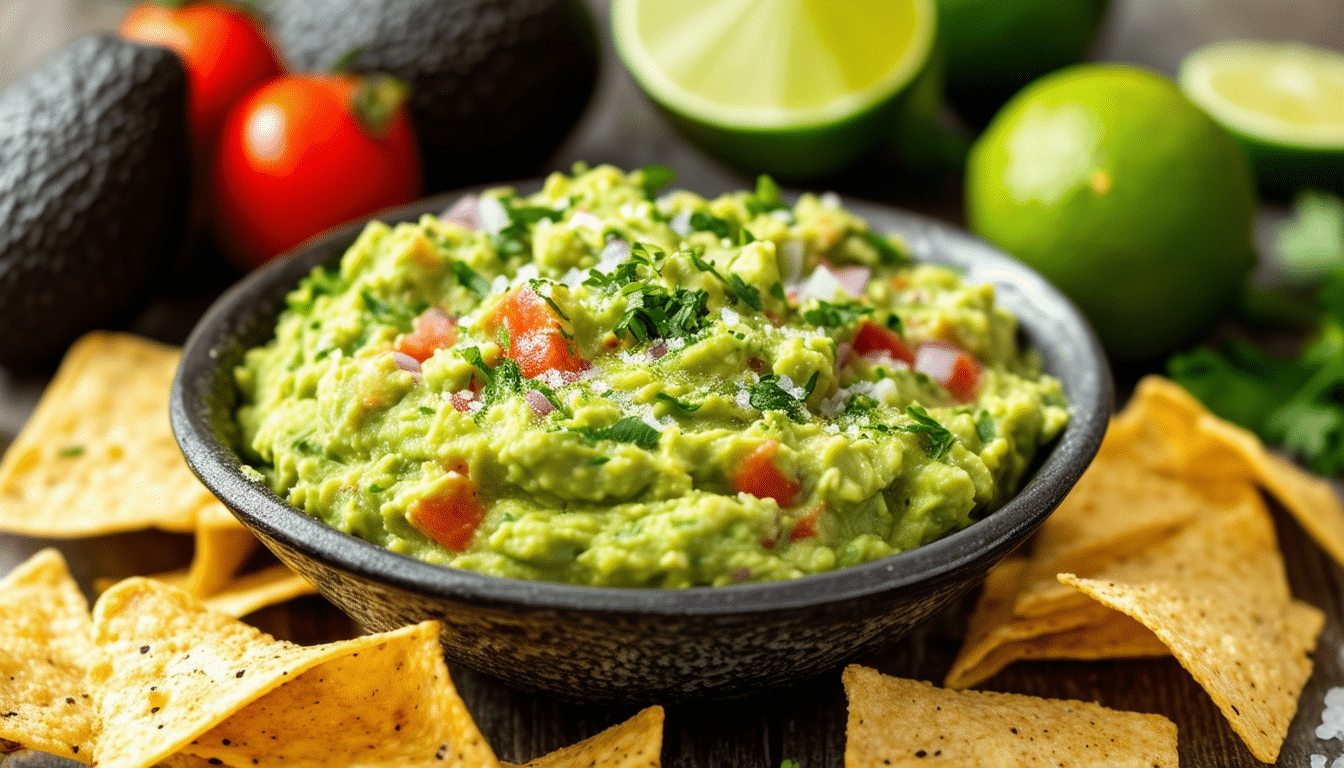 discover the perfect blend of ripe avocados, fresh lime, and zesty spices in our basic guacamole recipe. easy to make and incredibly tasty, this guacamole will elevate your snacks and gatherings. perfect for chips, tacos, or a fresh topping!