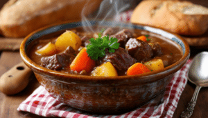 discover the ultimate beginner's beef stew recipe! this hearty and comforting dish is perfect for cozy dinners, featuring tender beef, fresh vegetables, and aromatic herbs. easy to make and packed with flavor, it's a must-try for both novice cooks and seasoned chefs alike.