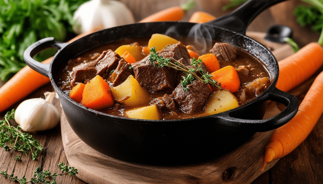 discover the ultimate beginner's beef stew recipe! this hearty and comforting dish is perfect for novice cooks, featuring tender beef, fresh vegetables, and rich flavors. ideal for cozy family dinners, this stew is sure to satisfy your cravings and warm your heart.