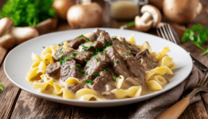 discover the perfect recipe for beginner's beef stroganoff, featuring tender beef in a creamy, savory sauce. this easy-to-follow dish is ideal for novice cooks looking to impress at the dinner table. enjoy a delightful blend of flavors that the whole family will love!