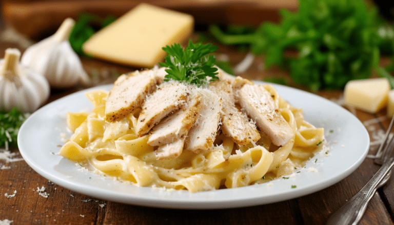 discover the perfect beginner's chicken alfredo recipe! this creamy and delicious pasta dish makes for an easy and satisfying meal. ideal for cooking novices, it's quick to prepare and bursting with flavor.