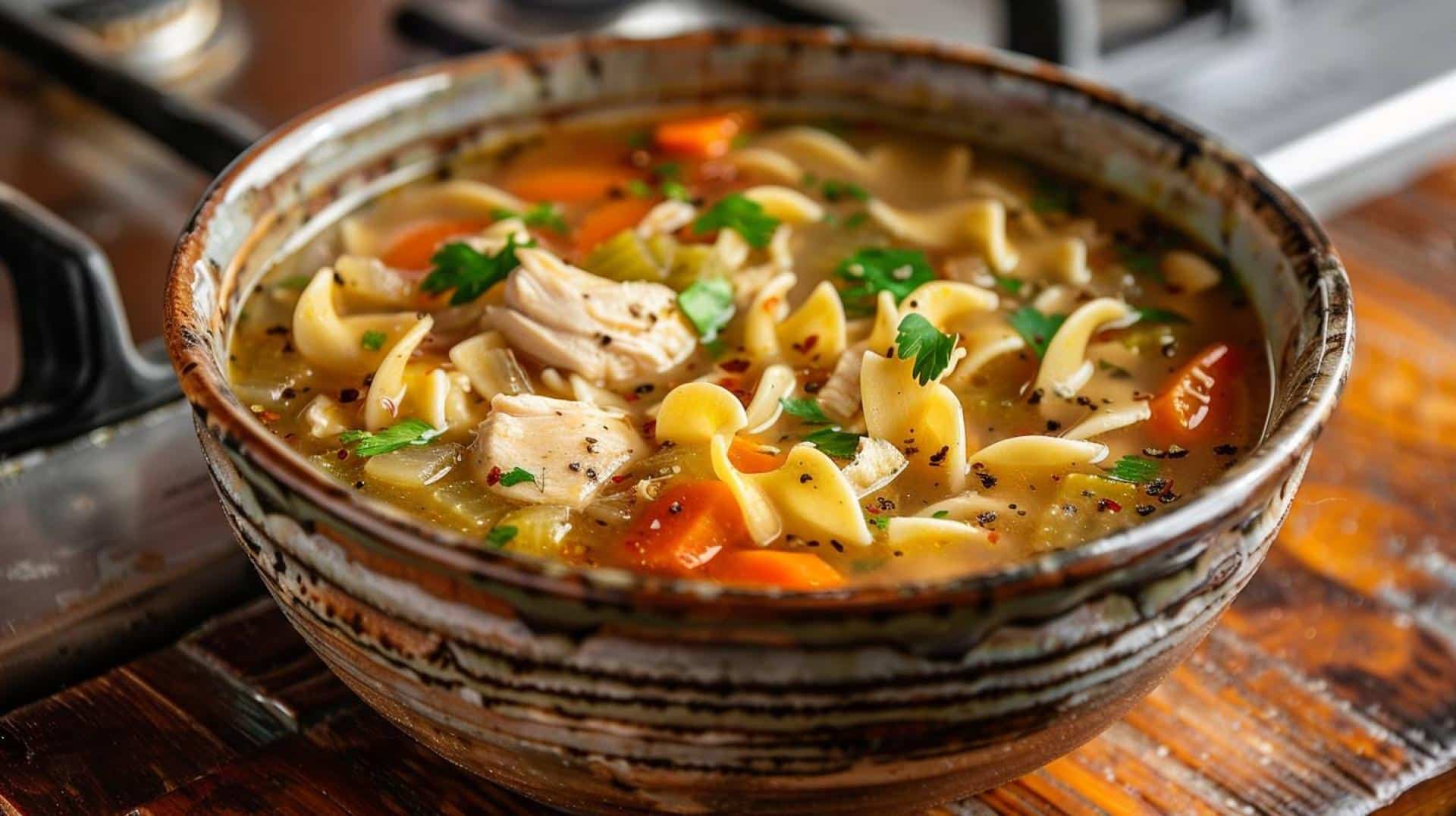 Recipe: Beginner’s Chicken Noodle Soup – A comforting chicken noodle soup with vegetables