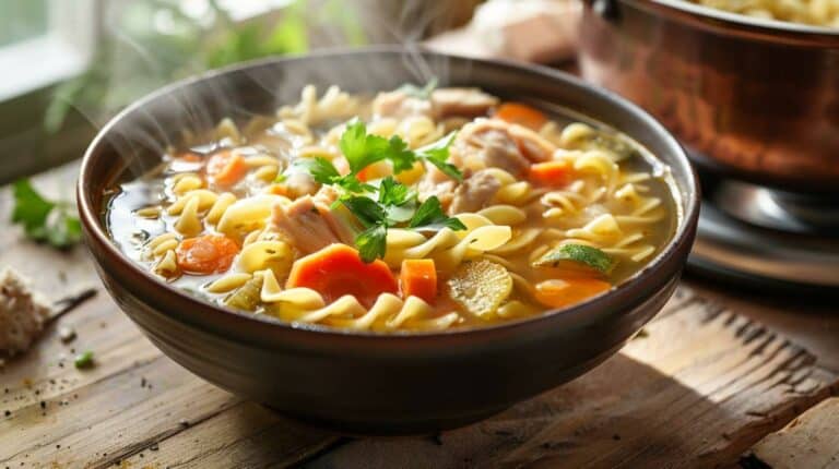 Recipe: Beginner’s Chicken Noodle Soup – A comforting chicken noodle soup with vegetables