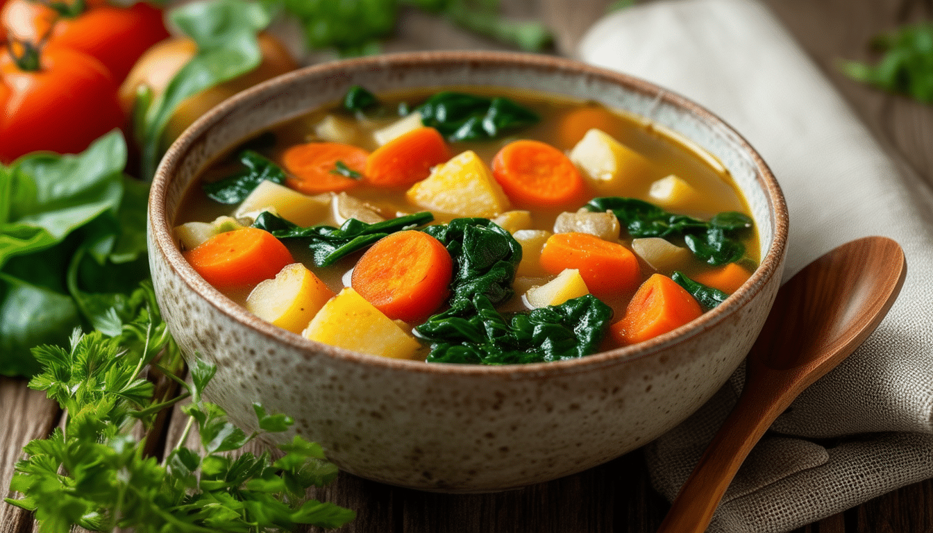 discover the perfect recipe for beginner's vegetable soup, a hearty and flavorful dish packed with fresh vegetables. ideal for novice cooks looking to create a comforting meal that's both nutritious and delicious!