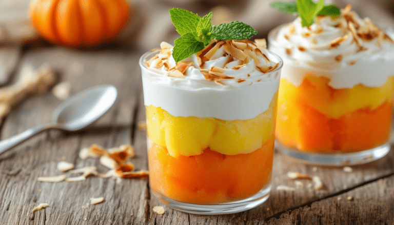 delight in the festive spirit with our candy corn fruit parfait recipe! this healthy dessert features vibrant layers of fresh fruit, artfully arranged to resemble classic candy corn. perfect for celebrations or a fun snack, it's a tasty way to enjoy nutritious ingredients while adding a splash of color to your table.