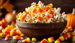indulge in the delightful flavors of our candy corn popcorn recipe! this sweet and salty treat is perfect for halloween festivities, combining the classic taste of candy corn with crunchy popcorn. easy to make and irresistibly tasty, it's a festive snack that everyone will love!