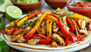 discover a delicious recipe for easy chicken fajitas! quick to prepare and bursting with flavor, these fajitas feature tender chicken, vibrant bell peppers, and savory onions. perfect for a weeknight dinner or casual gathering!