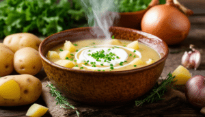 discover our easy potato soup recipe that delivers a warm and creamy comfort in every bowl. perfect for a cozy night in or a family gathering, this flavorful potato soup is simple to make and sure to satisfy your cravings.