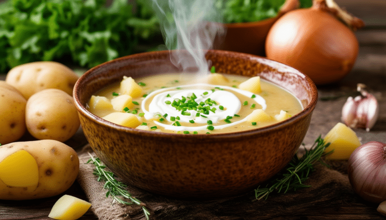 discover our easy potato soup recipe that delivers a warm and creamy comfort in every bowl. perfect for a cozy night in or a family gathering, this flavorful potato soup is simple to make and sure to satisfy your cravings.