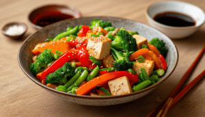 discover a quick and healthy recipe for easy veggie stir-fry! packed with a colorful variety of fresh vegetables, this dish is perfect for a fast weeknight dinner or a nutritious meal prep option. enjoy vibrant flavors and wholesome ingredients in just minutes!