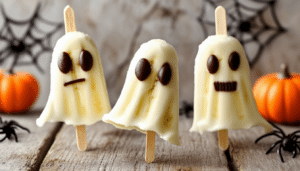 discover a fun and spooky treat with our ghostly banana pops recipe! these delightful frozen banana pops are decorated to resemble friendly ghosts, perfect for halloween parties or a playful snack. easy to make and a hit with kids and adults alike!