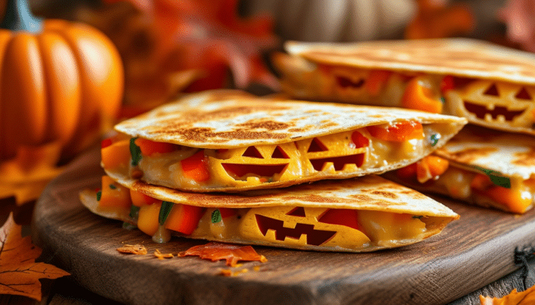 delight in the spooky spirit of halloween with our jack-o’-lantern quesadillas! these festive, delicious treats are not only easy to make, but also beautifully decorated to resemble classic jack-o’-lanterns, perfect for fun family meals or halloween parties.