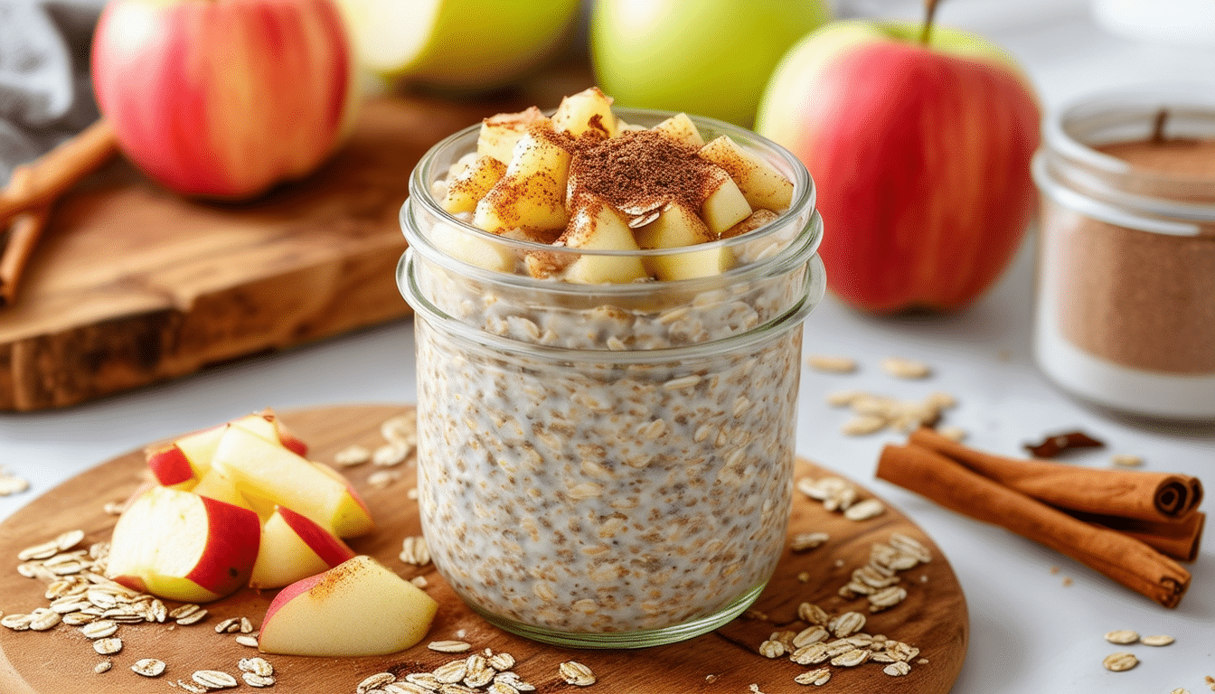 discover the perfect blend of flavor and nutrition with our apple cinnamon protein overnight oats recipe. enjoy a quick and healthy breakfast that you can prepare in advance, packed with protein, fiber, and delicious fall flavors. start your day right with this easy meal prep option!