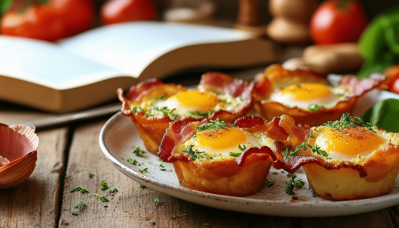 discover a delicious and convenient recipe for bacon egg cups, perfect for meal prep! these tasty little cups combine savory bacon and fluffy eggs, making them an ideal breakfast option that can be made ahead of time. easy to prepare and full of flavor, they're a great way to start your day on a high note!