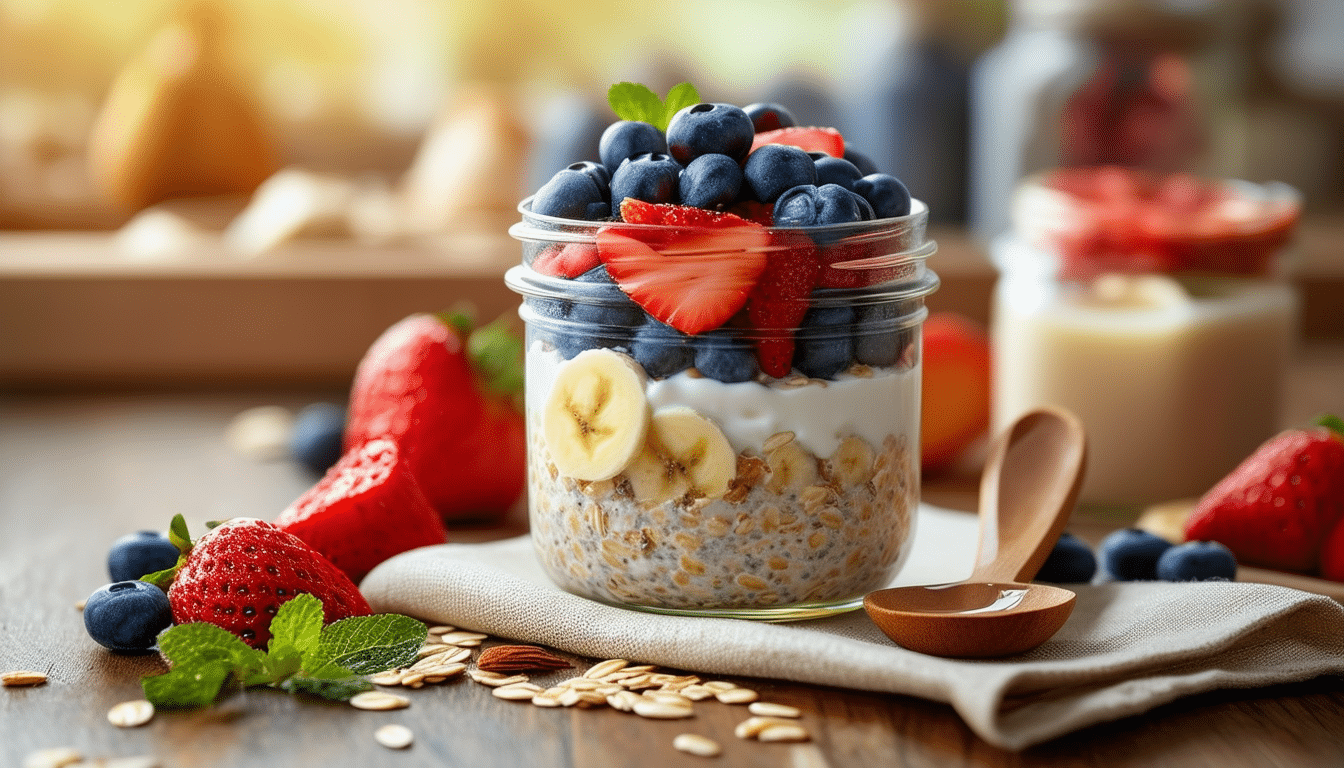prepare your mornings with our classic overnight oats recipe! this meal prep guide shows you how to make delicious and nutritious oats that are ready to enjoy straight from the fridge. perfect for busy lifestyles, these overnight oats are customizable and can be made ahead of time for a quick, healthy breakfast.