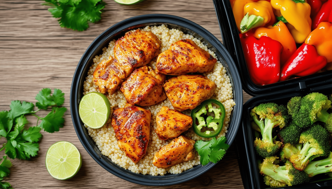 discover a delicious and easy recipe meal prep featuring instant pot spicy chicken with quinoa. perfect for busy weeknights, this flavorful dish combines tender, spicy chicken with nutritious quinoa, making it a healthy and satisfying meal option that can be prepared in no time!