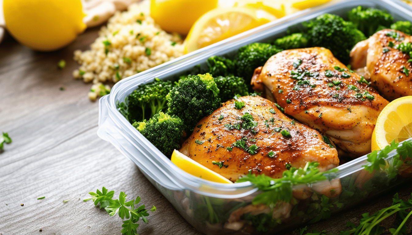 discover a delicious and easy recipe for meal prep featuring flavorful lemon chicken thighs. perfect for busy weeknights, this dish is both healthy and satisfying, making it an ideal choice for your meal prep routine.