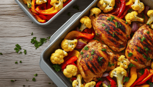 discover a delicious and easy recipe for meal prep with sheet pan chicken and cauliflower. perfect for busy weeknights, this one-pan meal is healthy, flavorful, and simple to prepare, making it an ideal choice for your meal prep routine.