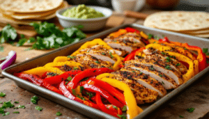 discover the ultimate meal prep solution with our sheet pan chicken fajitas recipe. quick, easy, and packed with flavor, this one-pan dish is perfect for busy weeknights. prep ahead and enjoy delicious, healthy meals all week long!