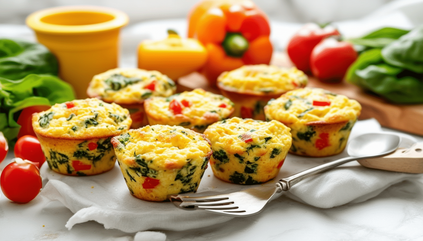 discover a delicious and healthy recipe for meal prep with these veggie-packed egg muffin cups. perfect for on-the-go breakfasts, these protein-rich muffins are loaded with nutritious vegetables and can be easily customized to suit your taste. enjoy a flavorful and convenient option that makes healthy eating effortless!