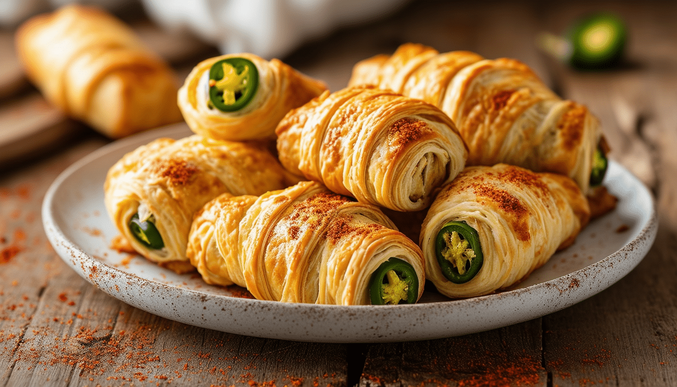 discover a fun and festive recipe for mummy jalapeño poppers! these spicy jalapeño poppers are wrapped in flaky crescent rolls, creating a spooky mummy appearance perfect for halloween gatherings. indulge in the delicious blend of heat and creaminess while impressing your guests with this creative twist on a classic appetizer!