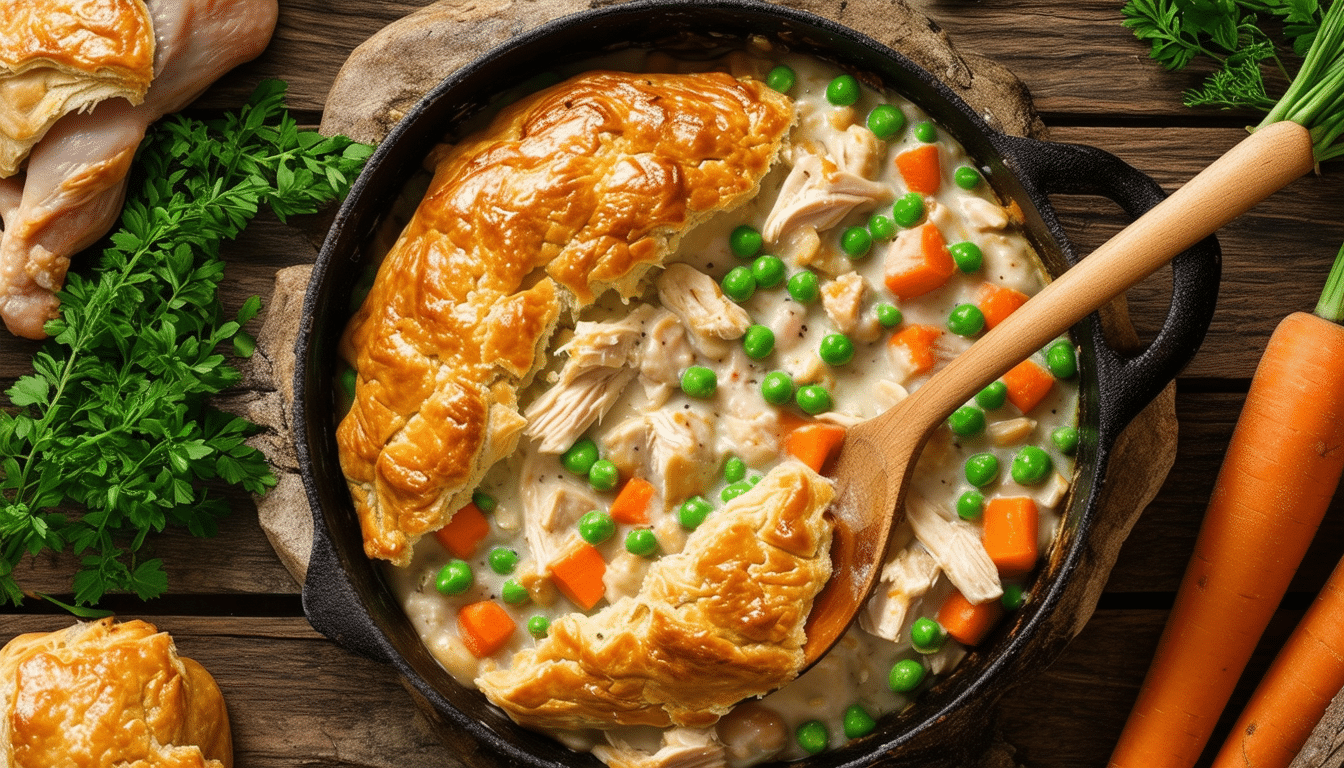 discover the ultimate comfort food with our one-pot chicken pot pie recipe. enjoy all the rich and savory flavors of traditional chicken pot pie, conveniently cooked in a single pot for easy preparation and cleanup. perfect for family dinners or cozy gatherings!