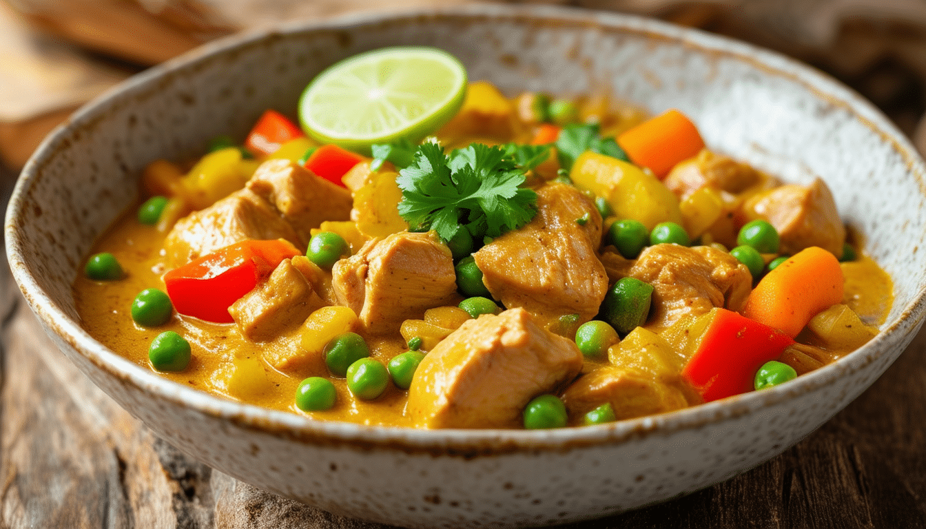 discover the ultimate comfort dish with our one-pot coconut curry recipe. this creamy, flavorful curry combines tender chicken and fresh vegetables, all cooked in one pot for easy preparation and cleanup. perfect for a weeknight dinner or meal prep, this dish brings a taste of the tropics to your table!