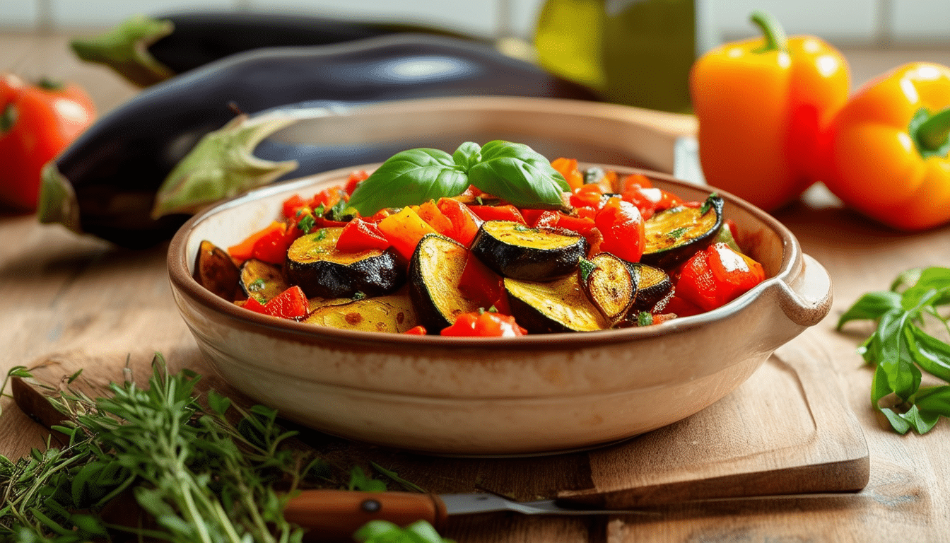 discover the delightful flavors of our one-pot ratatouille recipe, a traditional french vegetable stew packed with eggplant, zucchini, and tomatoes. perfect for a hearty meal, this easy dish brings vibrant vegetables together for a healthy and delicious experience. ideal for weeknight dinners or meal prep!