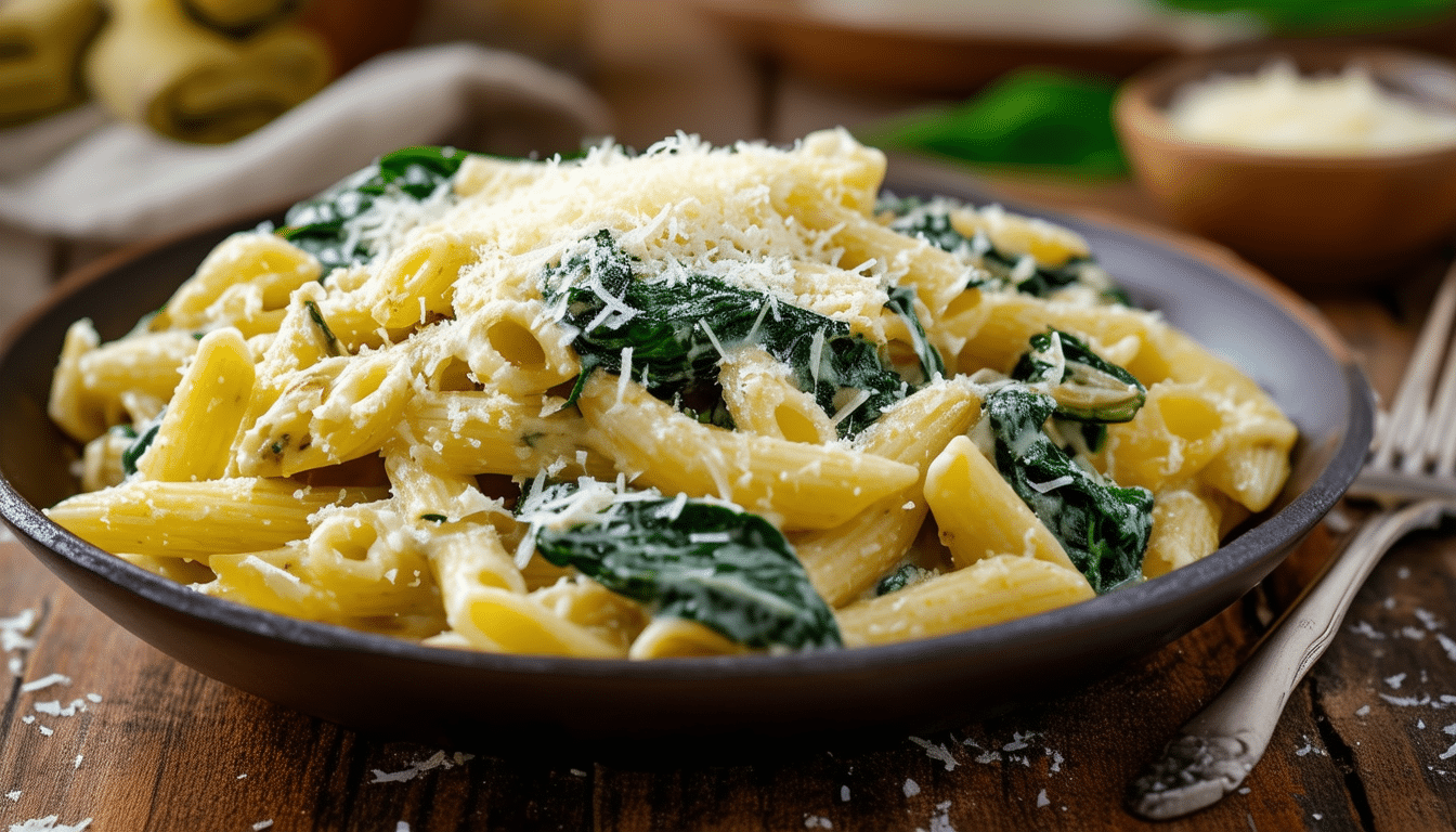 discover the delightful flavors of our one-pot spinach and artichoke pasta recipe. this creamy pasta dish combines fresh spinach and tender artichokes, all cooked in one pot for a quick and easy weeknight meal. perfect for pasta lovers seeking a delicious and comforting dinner option!