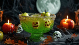 discover the perfect halloween treat with our poison apple punch recipe! this spooky and refreshing drink combines sweet and tart flavors, making it a festive addition to your halloween celebrations. serve it to impress your guests with a delightful, eerie twist!