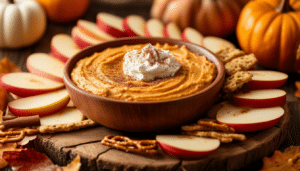 indulge in our creamy pumpkin pie dip, a delightful blend of fall flavors perfect for parties or cozy gatherings. easy to make and incredibly tasty, this dip is sure to be a hit with family and friends!