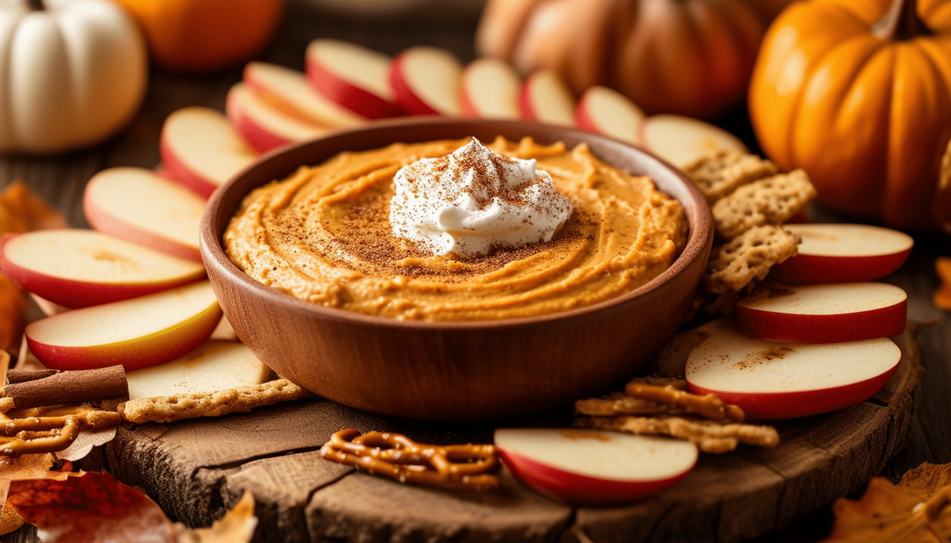 indulge in our creamy pumpkin pie dip, a delightful blend of fall flavors perfect for parties or cozy gatherings. easy to make and incredibly tasty, this dip is sure to be a hit with family and friends!