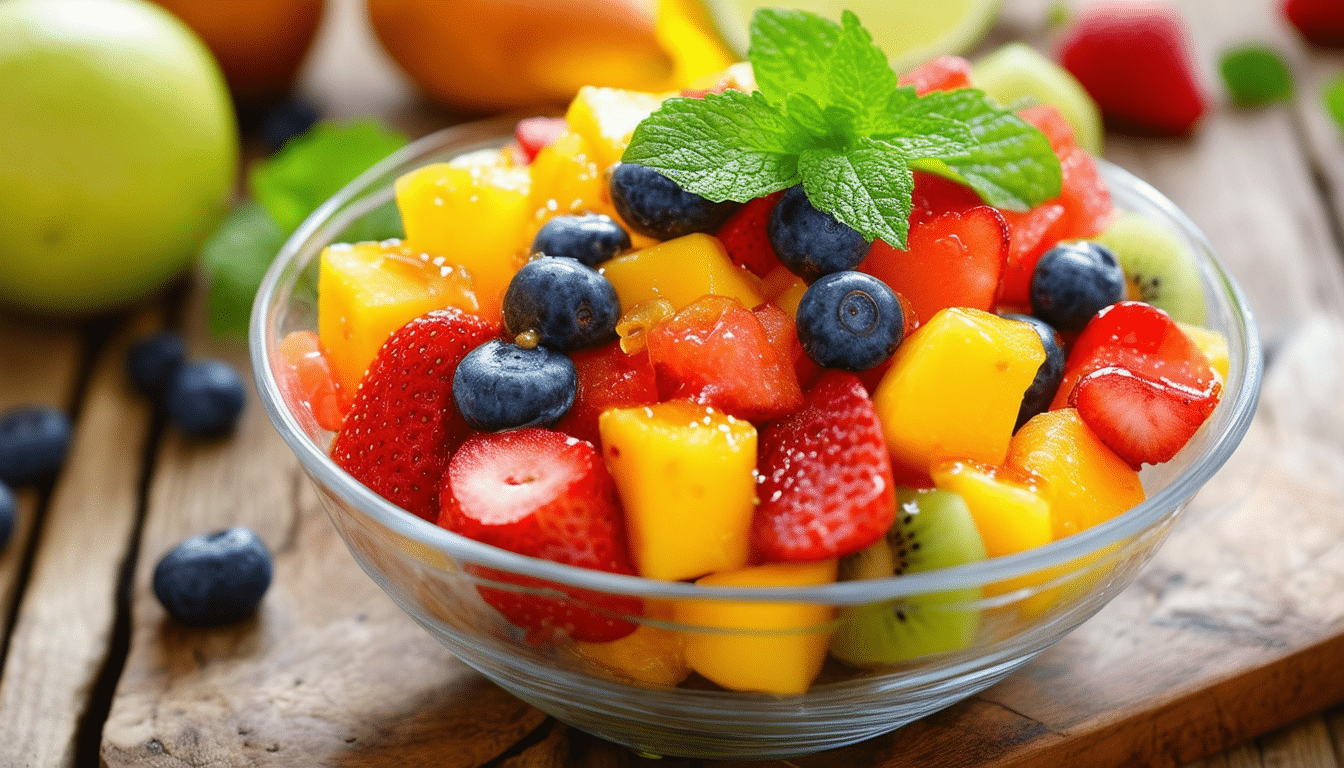 discover a delightful and refreshing fruit salad recipe featuring a honey-lime dressing that enhances the natural flavors of your favorite fruits. perfect for a healthy snack or a vibrant addition to any meal!