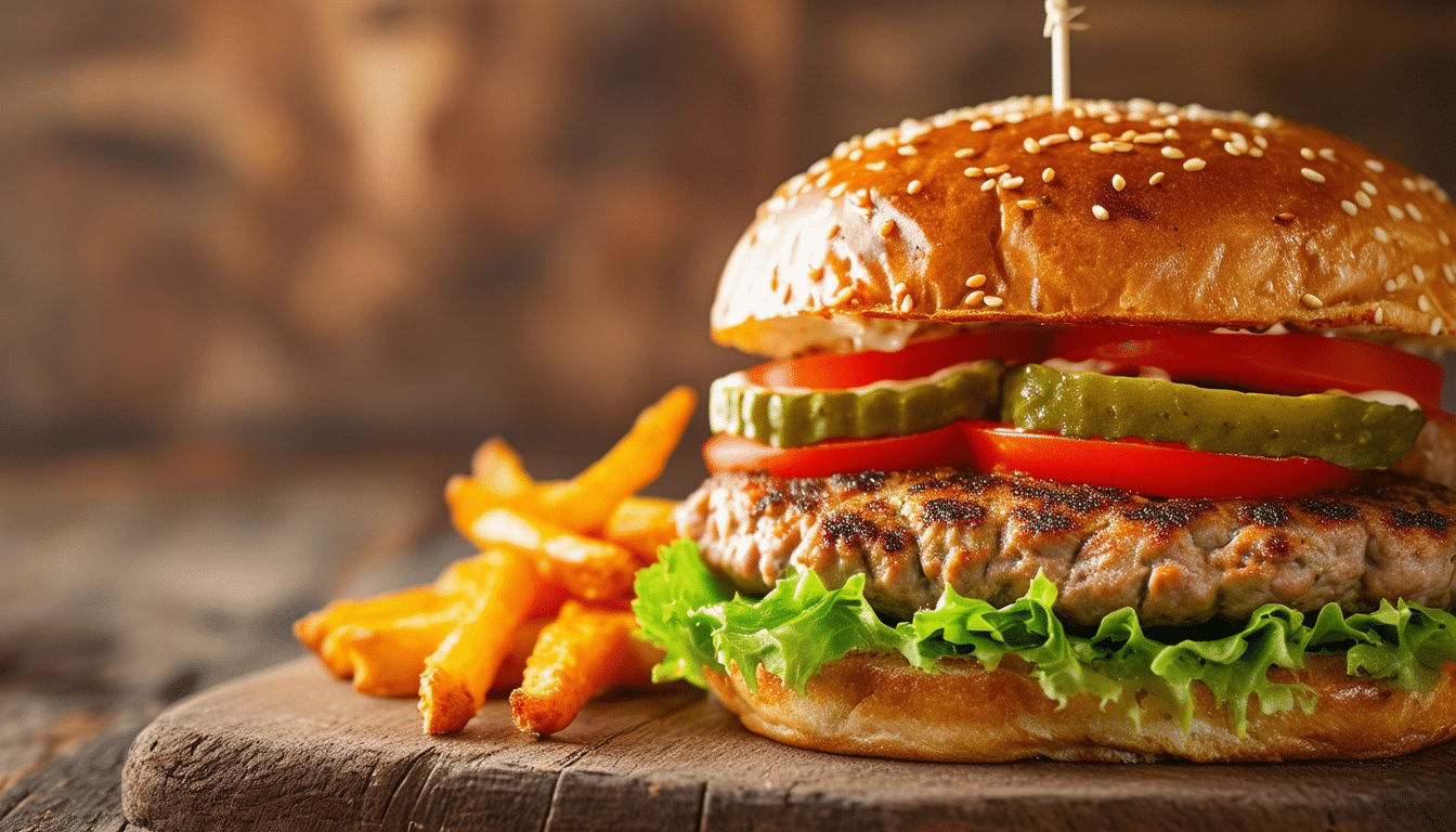 discover the perfect recipe for simple turkey burgers that are both juicy and flavorful. ideal for a quick weeknight dinner or a weekend barbecue, these turkey burgers are easy to make and packed with deliciousness. elevate your burger game with this healthy and satisfying recipe!