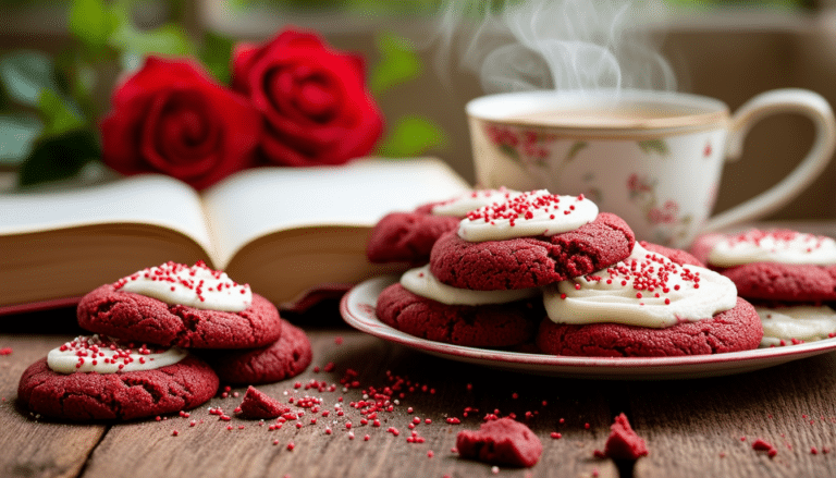 indulge in the delightful taste of our red velvet reading cookies recipe! perfectly soft and chewy, these vibrant cookies are a delicious twist on the classic red velvet flavor, making them an ideal treat for book lovers and dessert enthusiasts alike. gather your ingredients and bring a splash of color to your next reading session!