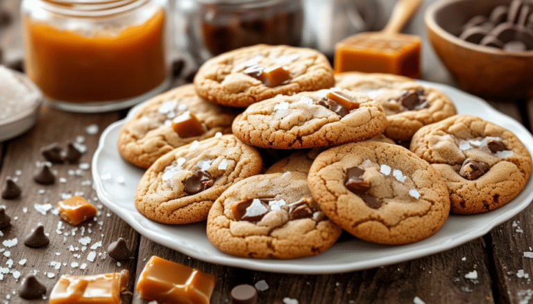 indulge in the ultimate treat with our salted caramel crunch cookies recipe! these delicious cookies combine rich salted caramel with a satisfying crunch, perfect for sweet lovers and cookie enthusiasts alike. follow our easy step-by-step guide to bake these irresistible cookies that are sure to impress friends and family.